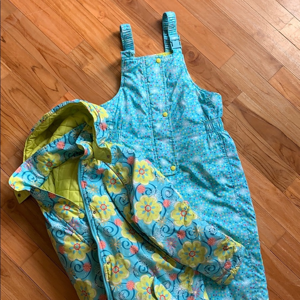 Hanna Andersson winter cost and snow bibs